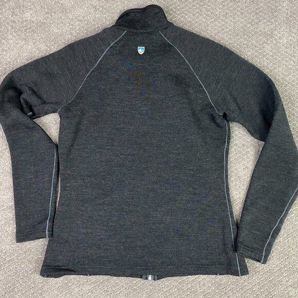 Kuhl Zuri Full Zip Sweater Women's Medium Gray Charcoal Jacket - Picture 5 of 11